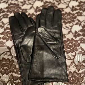 Marcus Adler Black Genuine Leather Gloves Size L